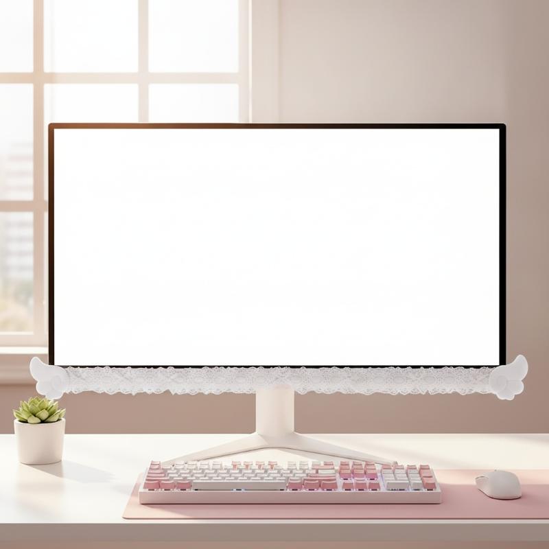 Setup Desk Monitor - Color Lace Monitor Trim with Plush