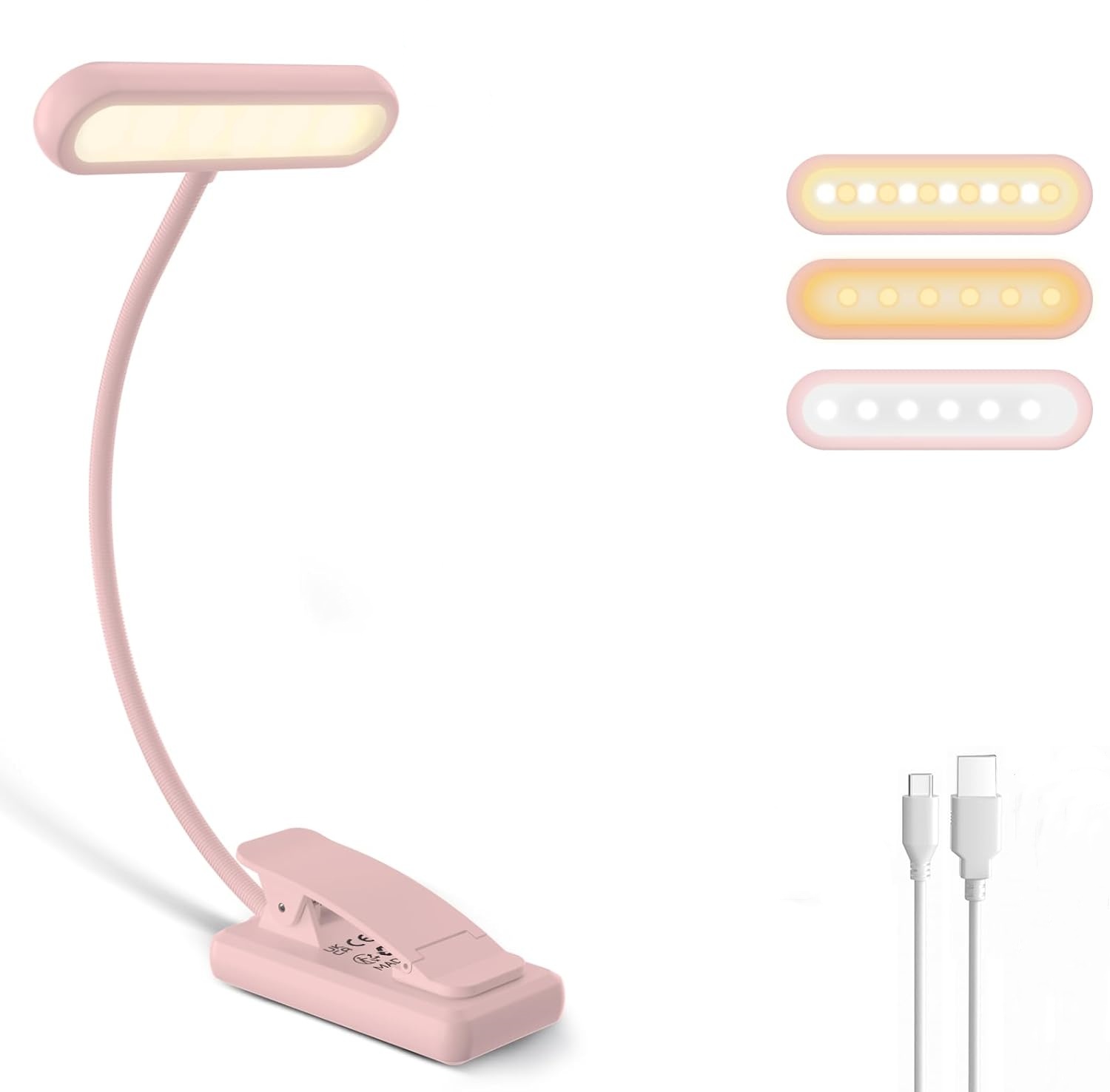 Reading Lamp Book Clamp Black/ - Desk Setup Lamp recension och pris