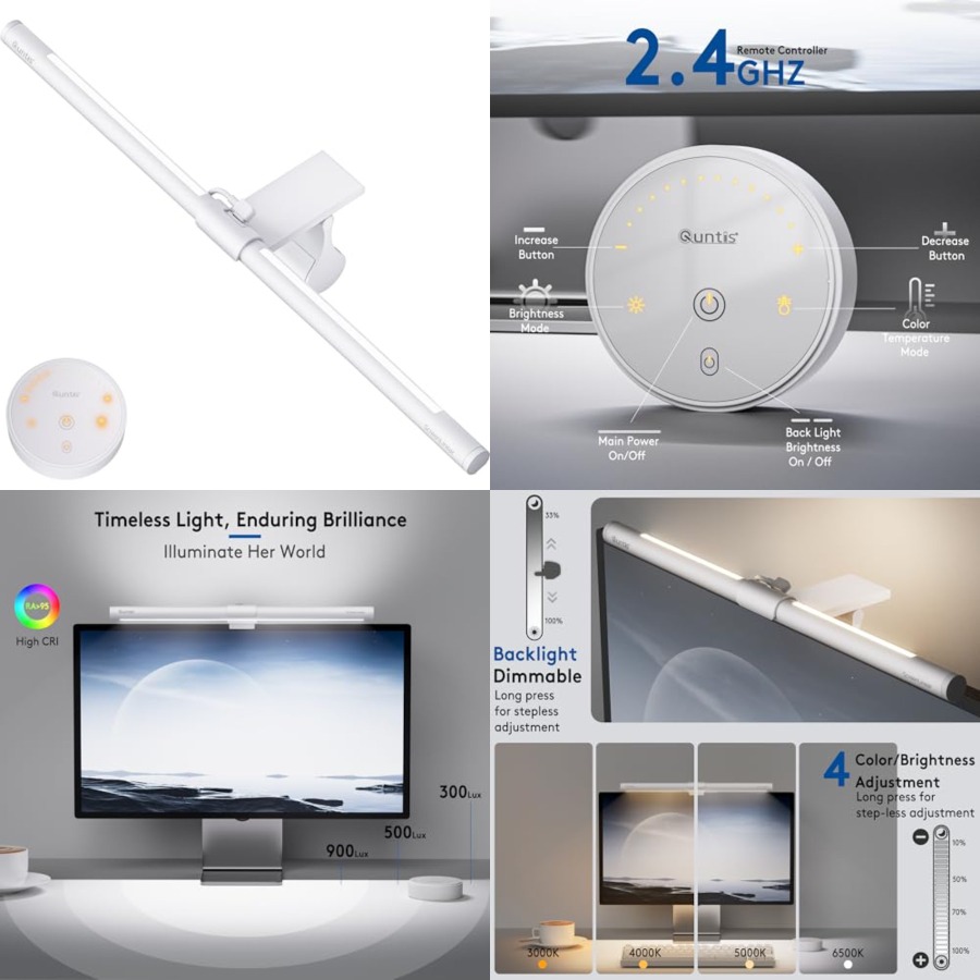 Monitor Light Bar with Remote, - Setup Desk Monitor recension och pris