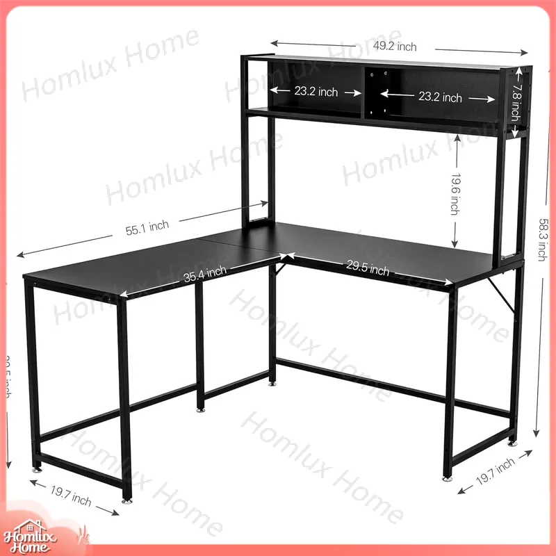 Heavy Duty Gaming Desk with RG - Desk Setup L Shaped recension och pris
