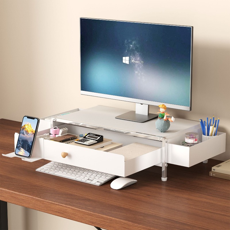 Metal Monitor Stand Riser Adju - Setup Desk Monitor recension och pris