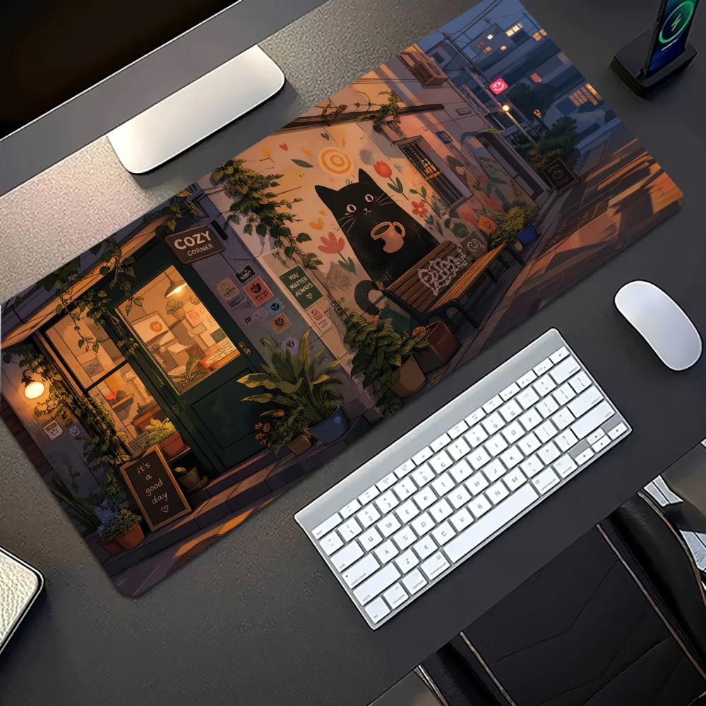Cozy Anime Street Extended Gam - Desk Setup Pc And Laptop recension och pris