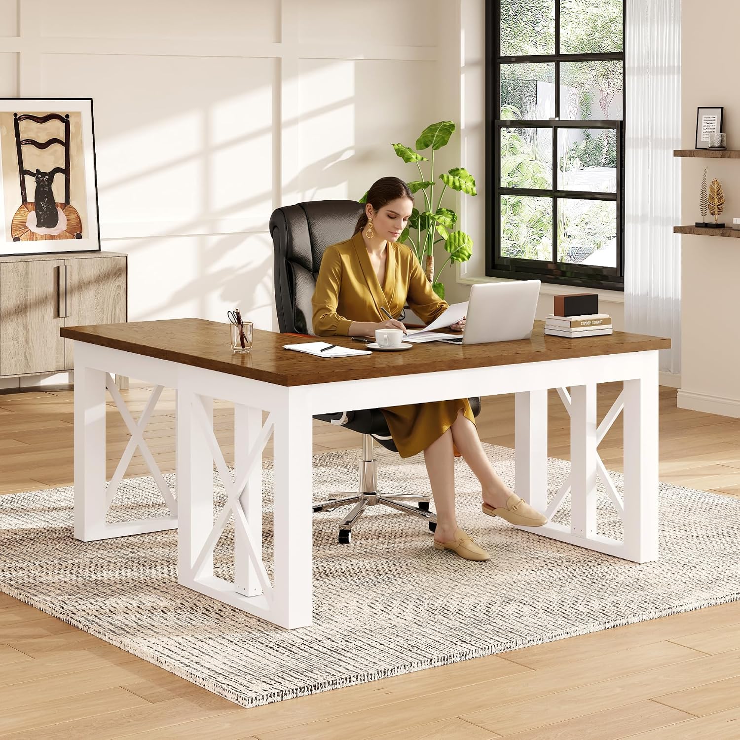 L Shaped Standing Desk with Dr - Desk Setup L Shaped recension och pris