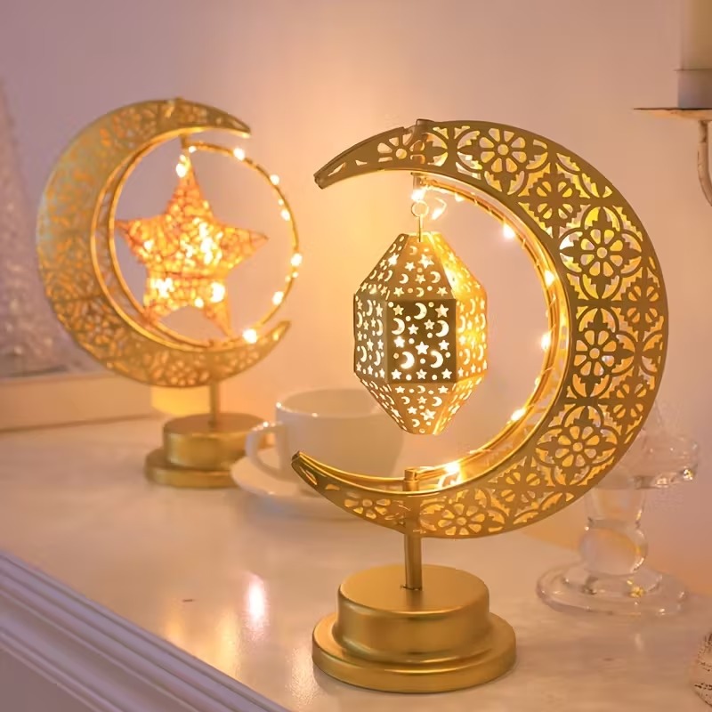 Ramadan LED Night Light Rotati - Desk Setup Lamp recension och pris