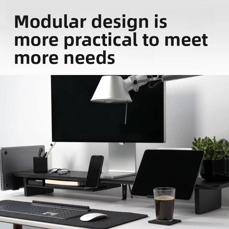 Solid Wood Monitor Riser Stand - Setup Desk Monitor recension och pris