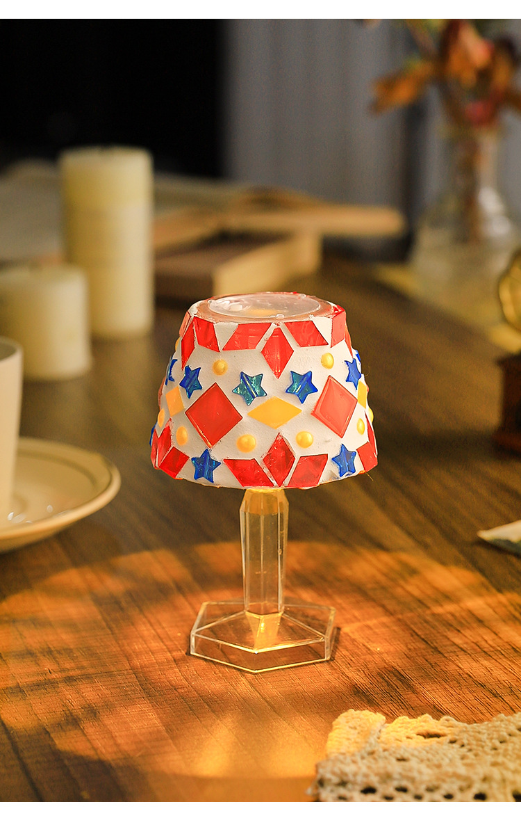 Mosaic DIY Table Lamp Material - Desk Setup Lamp recension och pris