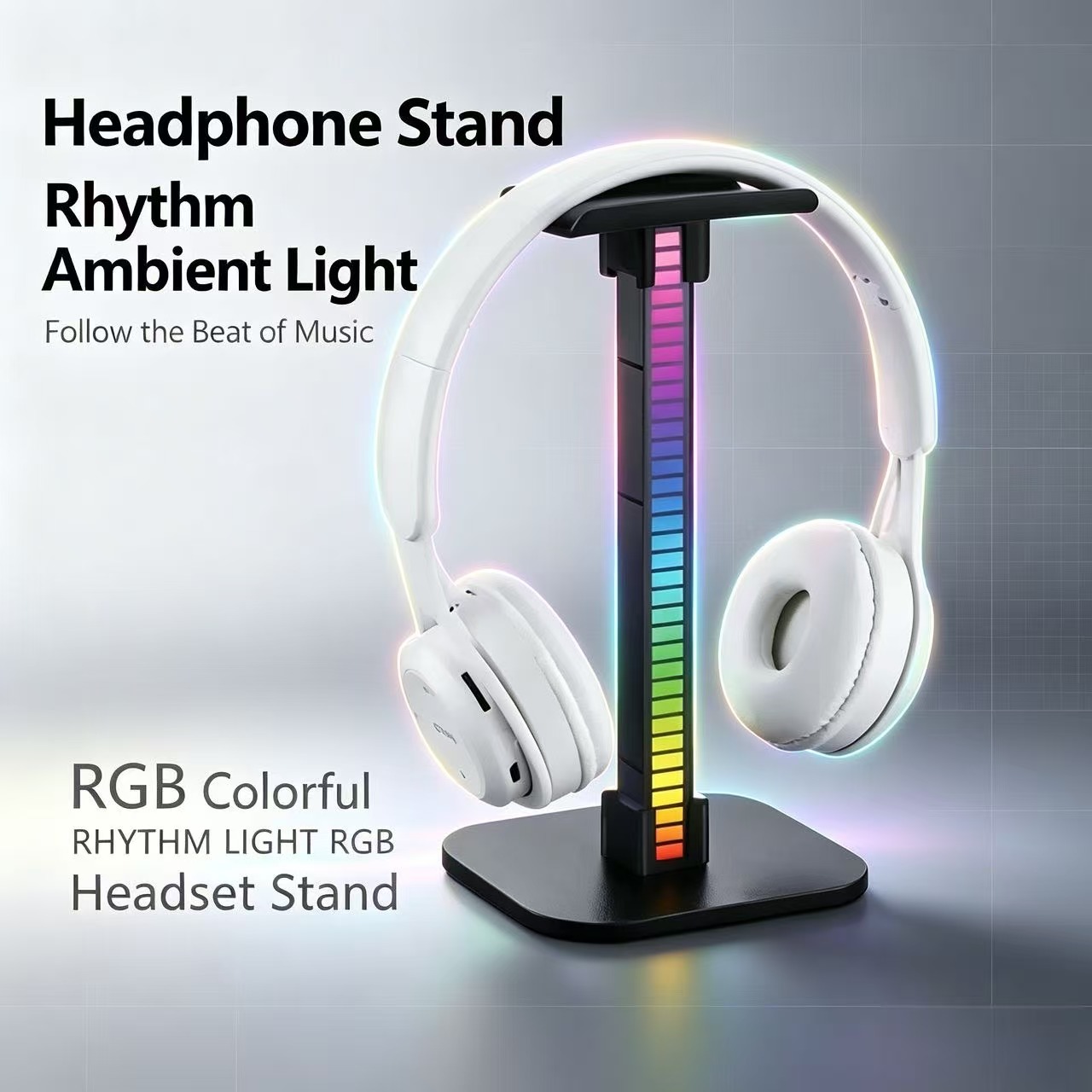 USB Gaming Headphone Stand RGB - Desk Setup Lamp recension och pris