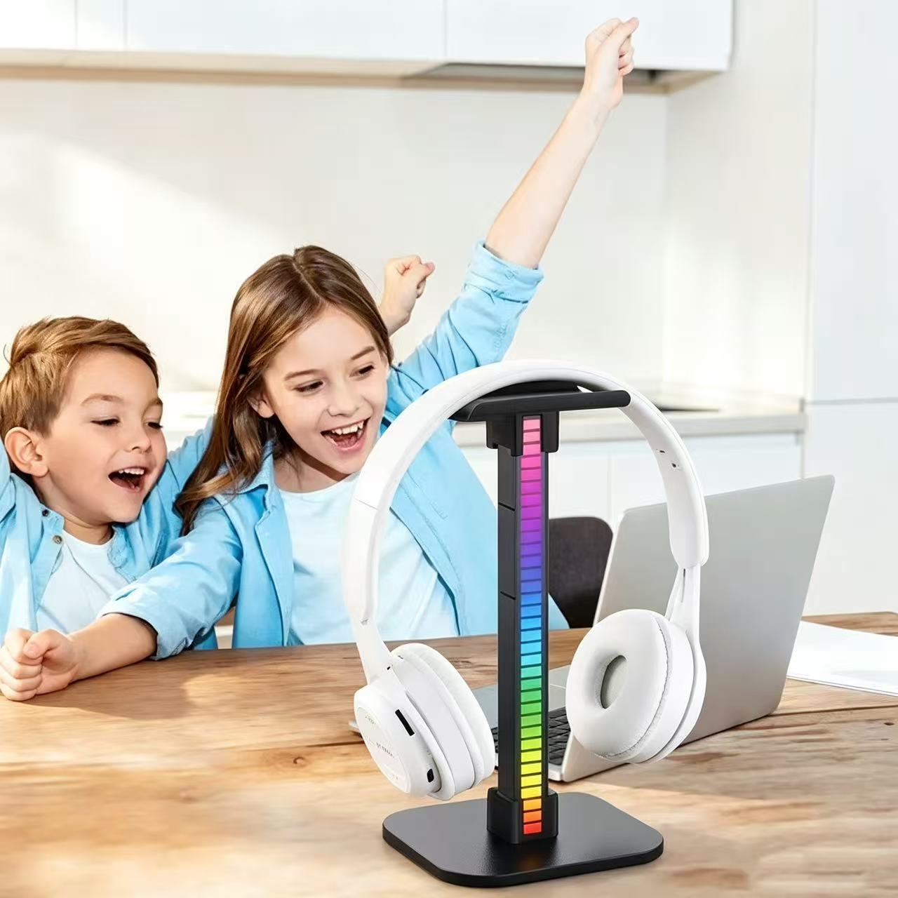 USB Gaming Headphone Stand RGB - Desk Setup Lamp recension och pris